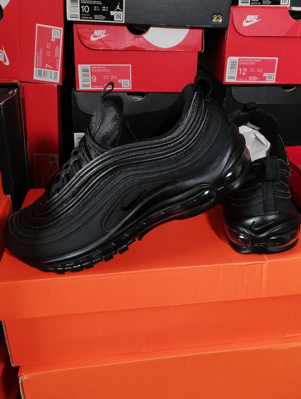 NIKE AIR MAX 97S BLACKOUT WOMEN'S US SIZE 7.5 MINT CONDITION